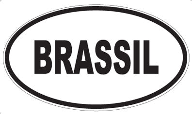BRASSIL - Oval Magnet
