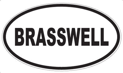BRASSWELL - Oval Magnet