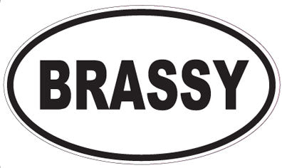BRASSY - Oval Sticker
