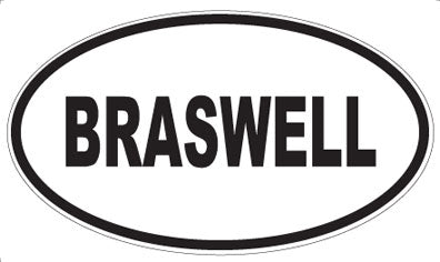 BRASWELL - Oval Magnet