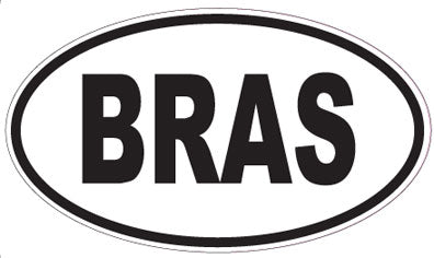 BRAS - Oval Sticker
