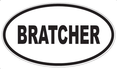 BRATCHER - Oval Magnet
