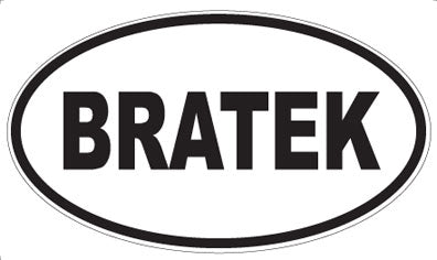 BRATEK - Oval Magnet