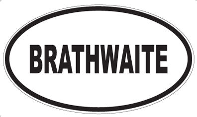 BRATHWAITE - Oval Magnet