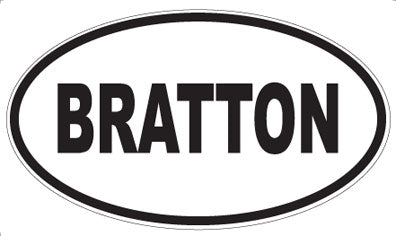 BRATTON - Oval Magnet