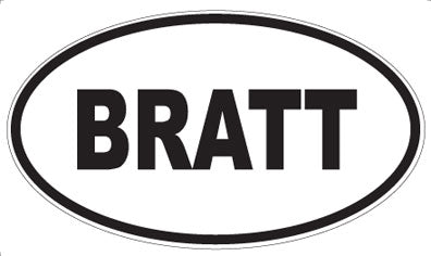 BRATT - Oval Magnet