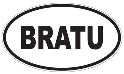 BRATU - Oval Magnet