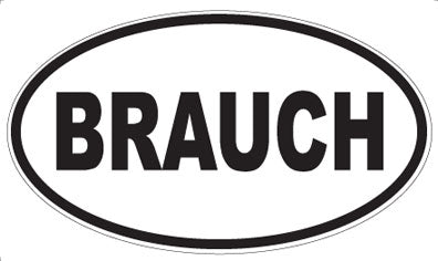 BRAUCH - Oval Magnet