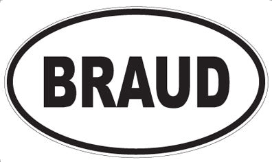 BRAUD - Oval Magnet
