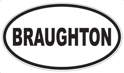 BRAUGHTON - Oval Magnet