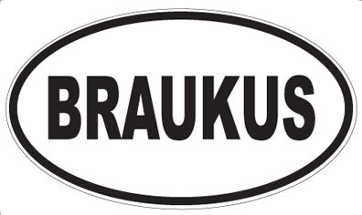 BRAUKUS - Oval Magnet