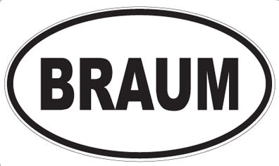 BRAUM - Oval Magnet