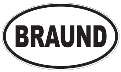 BRAUND - Oval Magnet