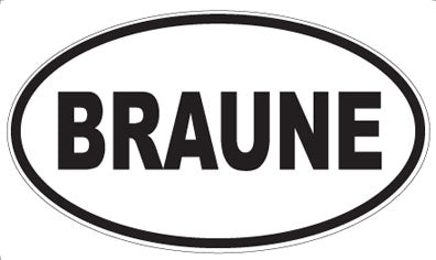 BRAUNE - Oval Magnet