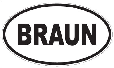 BRAUN - Oval Magnet