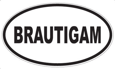 BRAUTIGAM - Oval Magnet