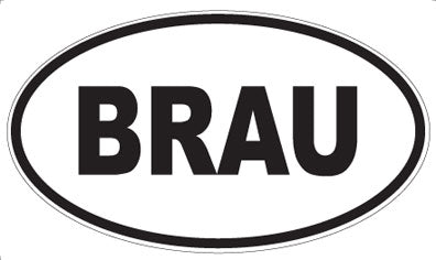 BRAU - Oval Magnet