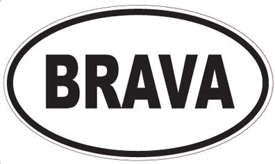 BRAVA - Oval Sticker