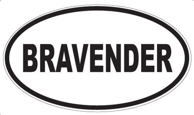 BRAVENDER - Oval Magnet