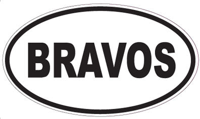 BRAVOS - Oval Sticker