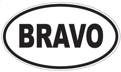 BRAVO - Oval Magnet