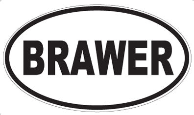 BRAWER - Oval Magnet