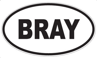 BRAY - Oval Magnet