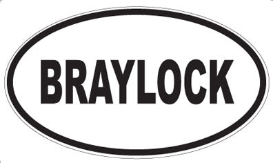 BRAYLOCK - Oval Magnet