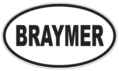BRAYMER - Oval Magnet