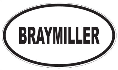 BRAYMILLER - Oval Magnet