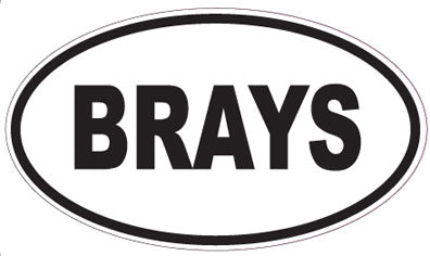 BRAYS - Oval Sticker