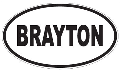 BRAYTON - Oval Magnet