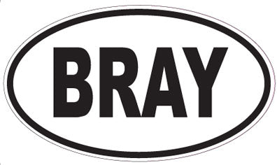 BRAY - Oval Sticker
