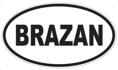 BRAZAN - Oval Magnet