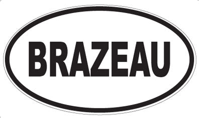 BRAZEAU - Oval Magnet