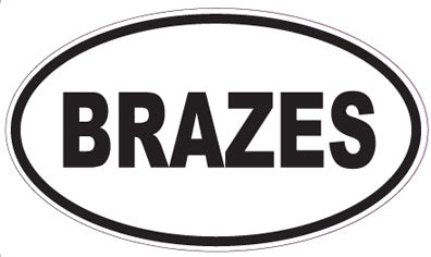 BRAZES - Oval Sticker