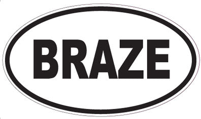 BRAZE - Oval Magnet