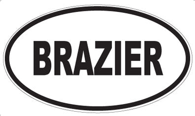 BRAZIER - Oval Magnet