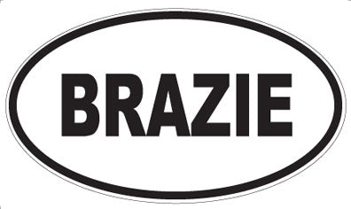 BRAZIE - Oval Magnet