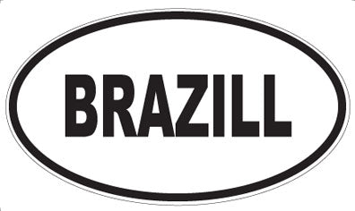 BRAZILL - Oval Magnet