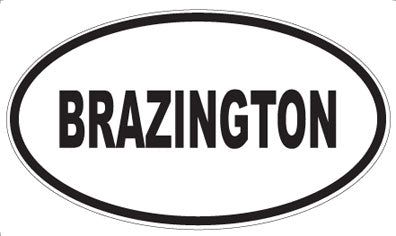 BRAZINGTON - Oval Magnet