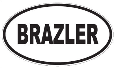 BRAZLER - Oval Magnet
