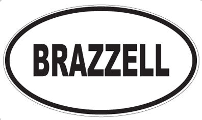 BRAZZELL - Oval Magnet
