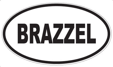 BRAZZEL - Oval Magnet