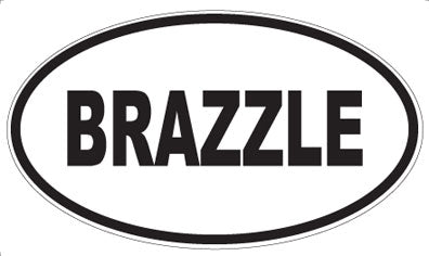 BRAZZLE - Oval Magnet
