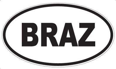 BRAZ - Oval Magnet