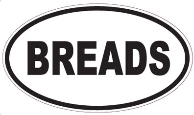 BREADS - Oval Sticker
