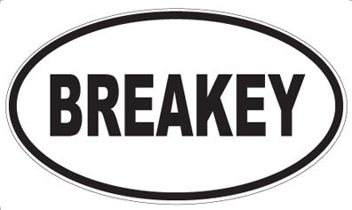 BREAKEY - Oval Magnet