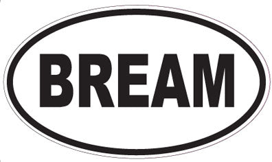 BREAM - Oval Sticker