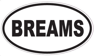 BREAMS - Oval Sticker
